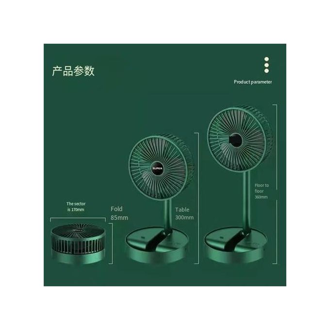 Foldable Rechargeable Mini Portable Fan – USB Charging