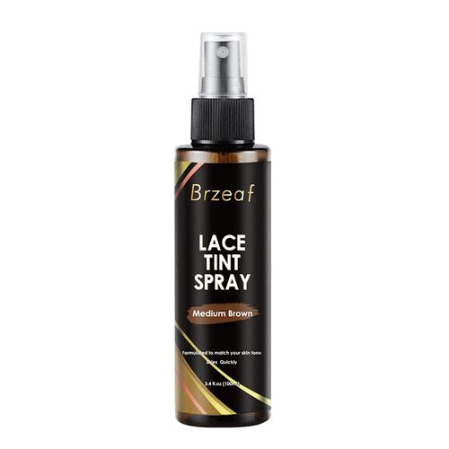 Brzeaf Medium Brown Lace Tint Spray For Wigs - 100ml