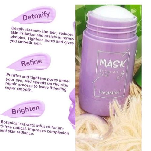 Stick Eggplant Acne Mask Stick Blackhead Pore Blemish Soothe Hydrate