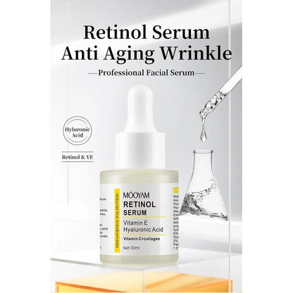 MOOYAM Retinol Serum with Vitamin E & Hyaluronic Acid (30ml)