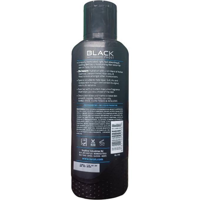 Luron MEN Black Frost 24 Hour Ultra Hydration Rich Nourishing Lotion