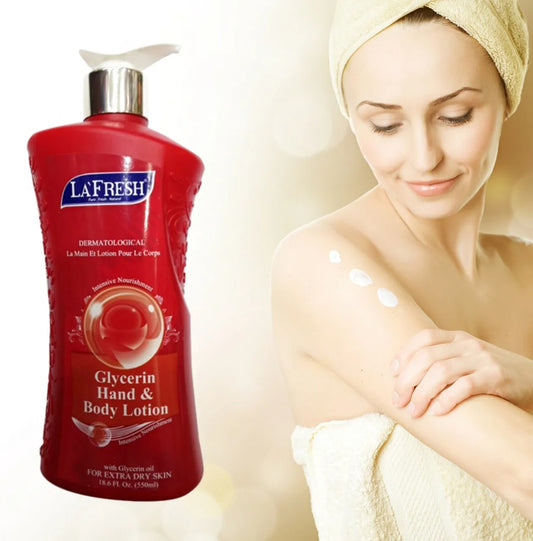 La Fresh Glycerin Hand & Body Lotion 550ml