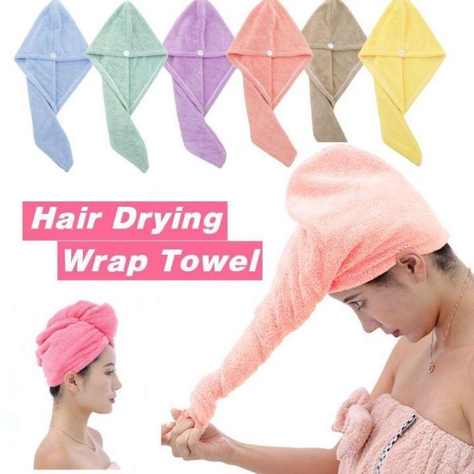 2 Pieces Towel Hair Dryer Cap Towels for Girls