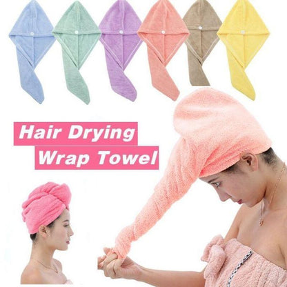 2 Pieces Towel Hair Dryer Cap Towels for Girls