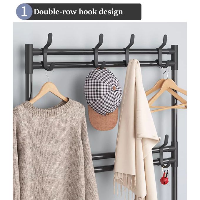 CYFAZA 5-Tier Metal Shoe & Hat Rack