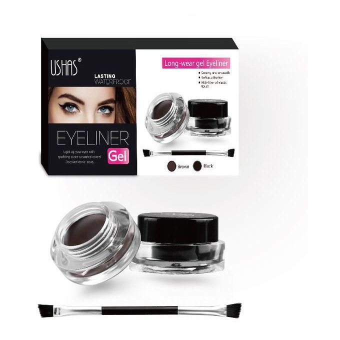 Ushas 2 in 1 Longwear Waterproof Eyeliner/Eyebrows Gel