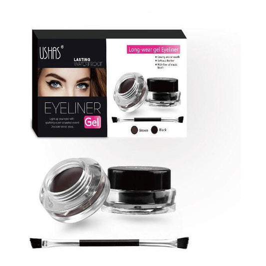 Ushas 2 in 1 Longwear Waterproof Eyeliner/Eyebrows Gel