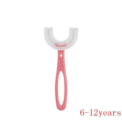 U-Shaped 360° Baby Toothbrush – Soft Silicone Oral Care for Toddlers & Newborns