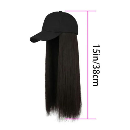 SXCHEN Women Wigs Integrated Wig Cap – Medium Length Straight Hair