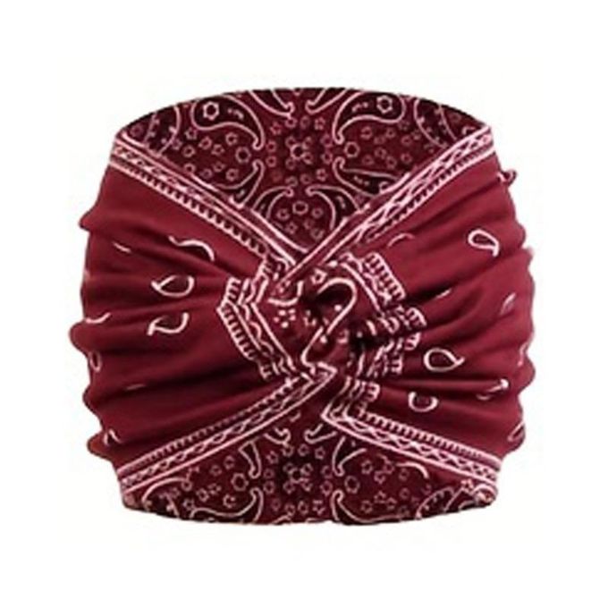 4pcs/Pack Bohemian Soft Twist Knotted Wide Edge Headband – Women’s Turban Style