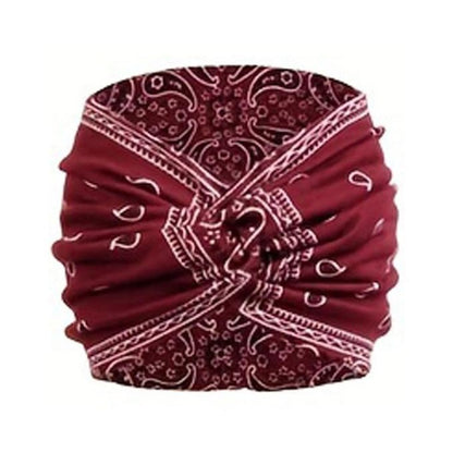 4pcs/Pack Bohemian Soft Twist Knotted Wide Edge Headband – Women’s Turban Style