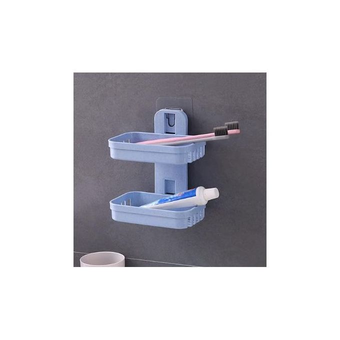 Strong Suction Cup Double Layer Soap Dish – Soap Drain Rack