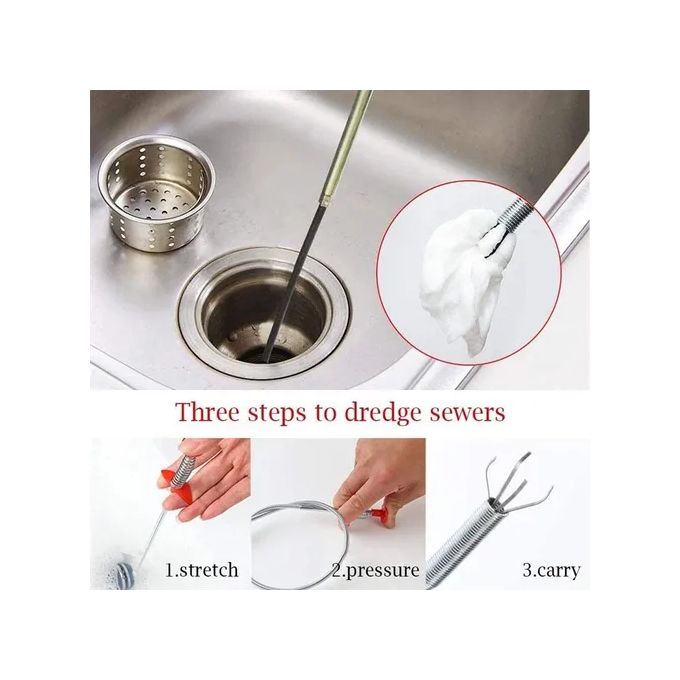 Sink Claw Pickup Tool – Kitchen & Bathroom Pipeline Dredge Cleaner