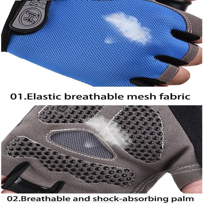 Cycling Gloves – Sports Half Finger Biking Mittens
