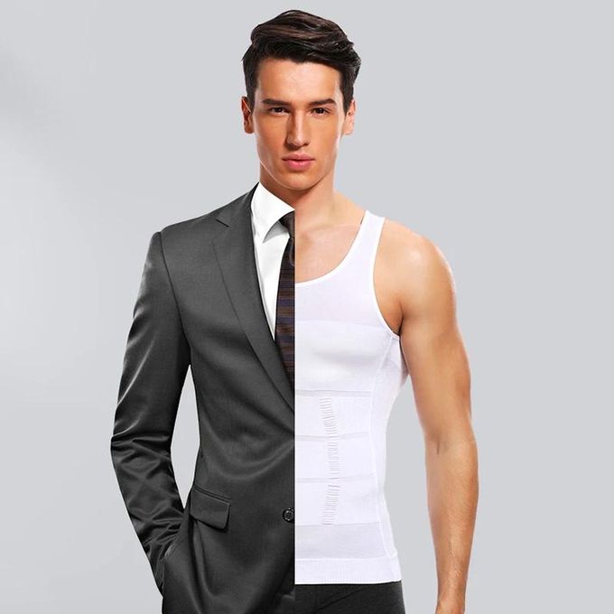 Men's Body Shaper Compression Vest – Abdominal Control & Support