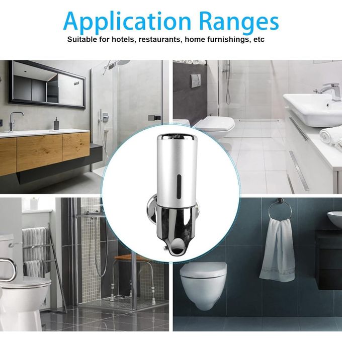 Liquid Soap Dispenser 500ml Bathroom Wall Mounted