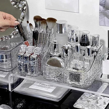 Clear Makeup Brush Holder, Transparent Makeup Storage Box
