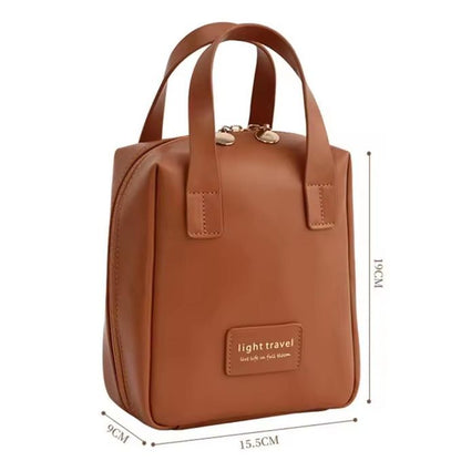 PU Leather Large Capacity Makeup Organizer Bag