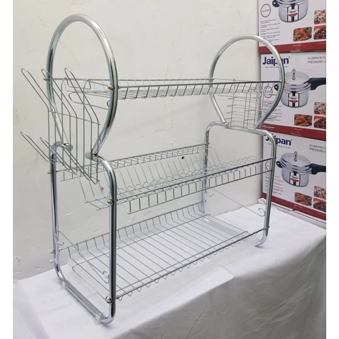 Three layer dish rack
