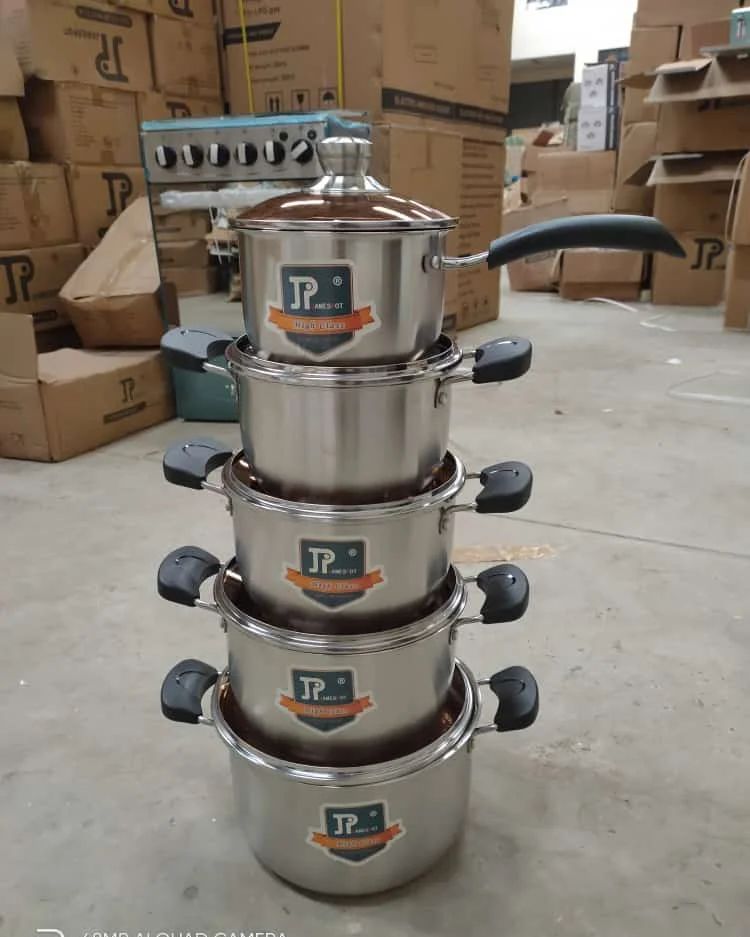 10pc James Pot Stainless Steel Cookware Set