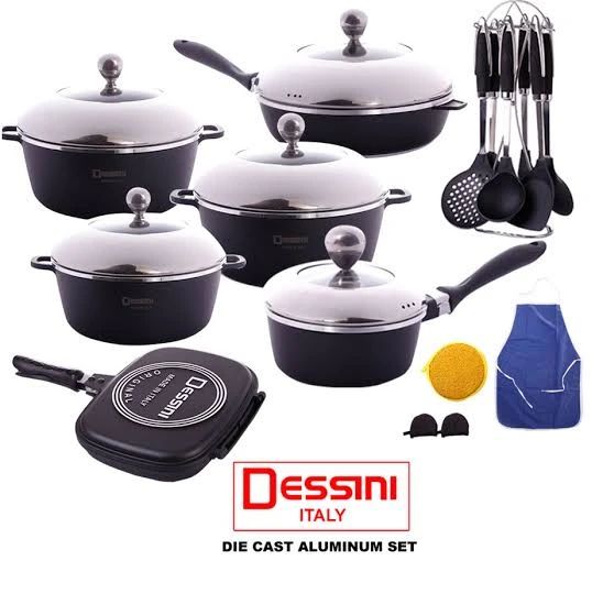 23pc Dessini Nonstick Cookware Set