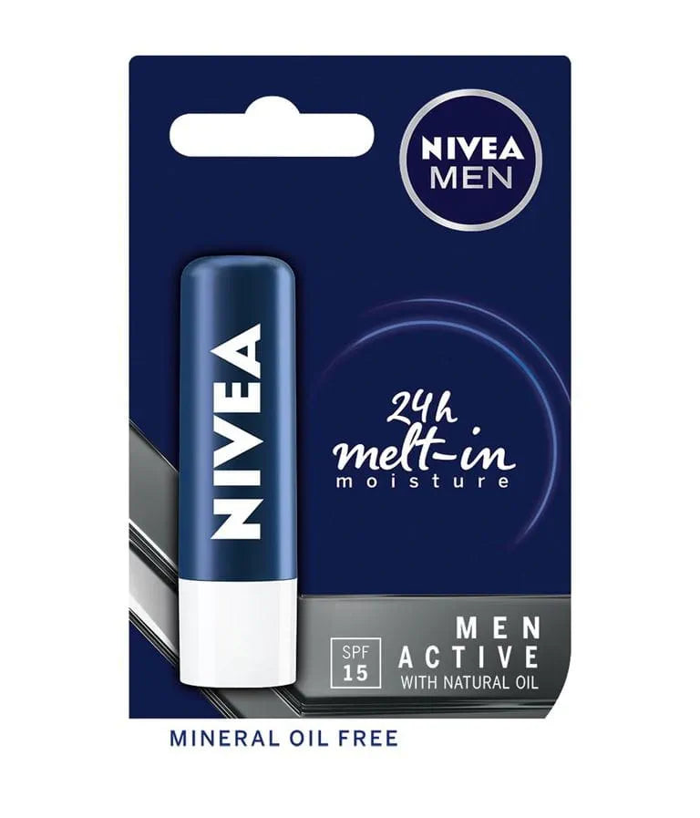 NIVEA MEN Active Lip Balm For Men – 4.8g