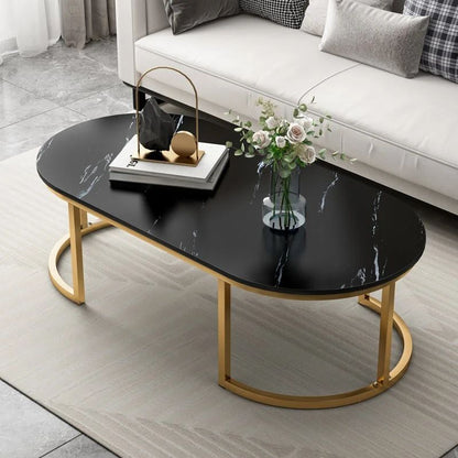 Marble effect coffee table