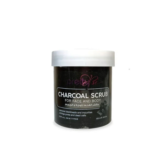 Pretty Be Charcoal Scrub for Face and Body (500ml)