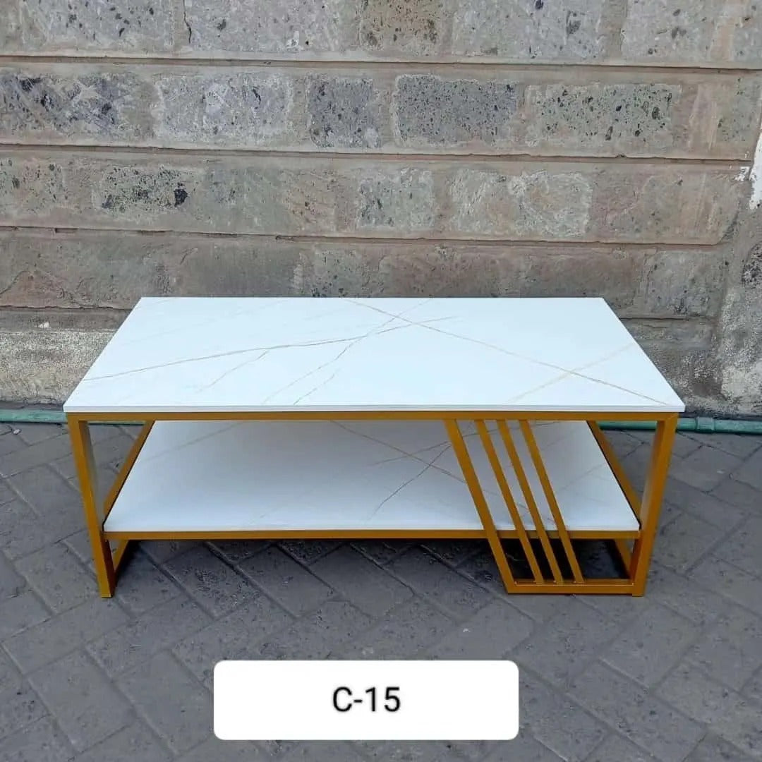Marble effect coffee table