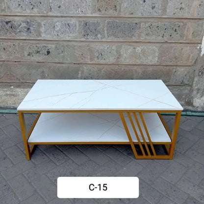 Marble effect coffee table