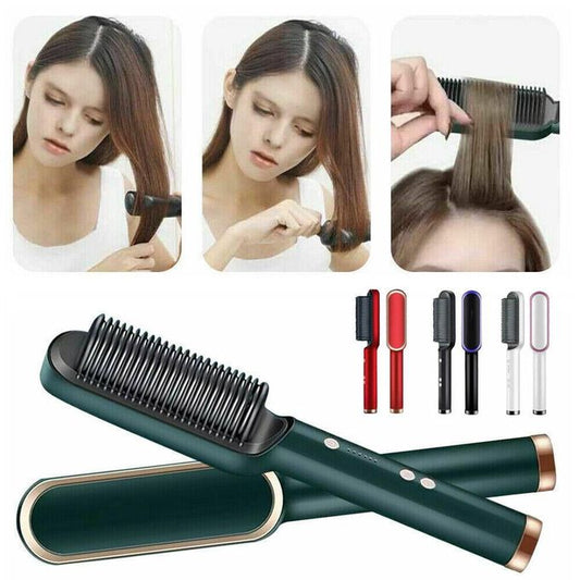Electric Hair Straightening Comb with Temperature Control