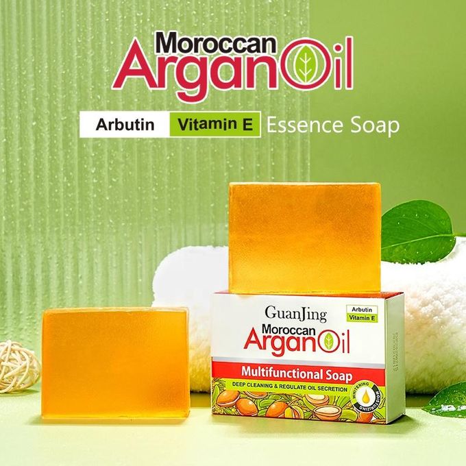 Guanjing Moroccan Argan Oil with Vitamin E Multifunctional Soap – 100g