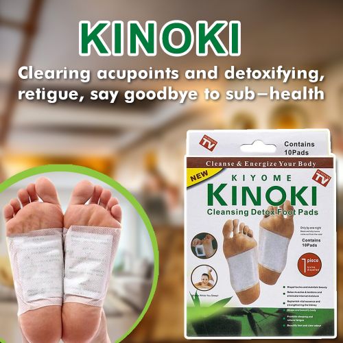 Kinoki Foot Patch 100% Authentic Effective Detox Sleeping Foot Pads Organic Ginger Plus Salt Herbal Cleansing Patches 1