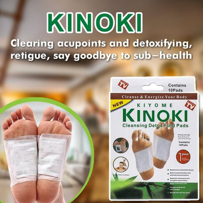Kinoki Foot Patch 100% Authentic Effective Detox Sleeping Foot Pads Organic Ginger Plus Salt Herbal Cleansing Patches 1