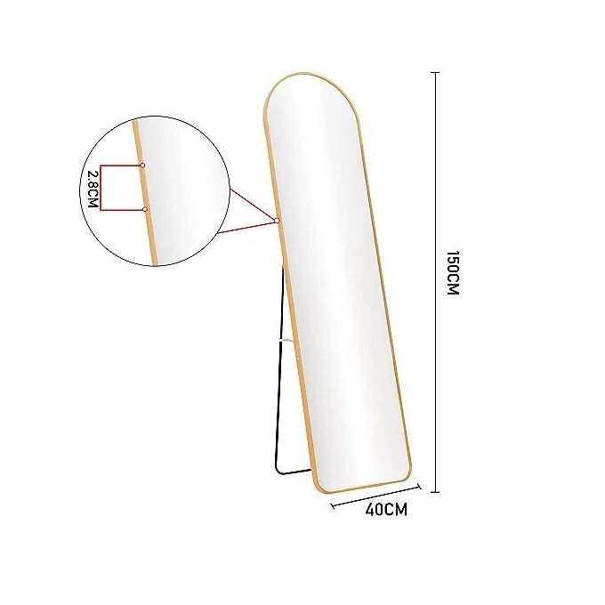 Full-Length 40×150 cm Unbreakable Mirror