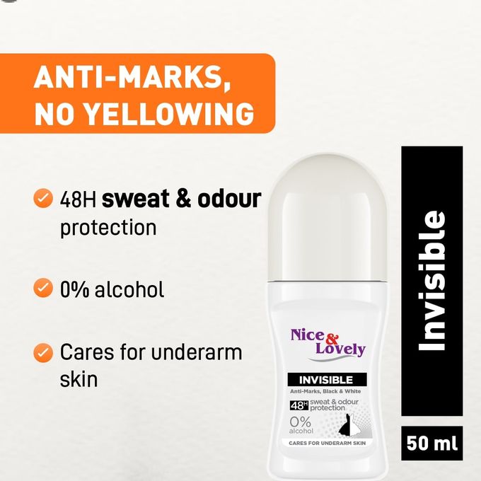 Nice & Lovely Invisible Roll-On-48-hour sweat and odour protection