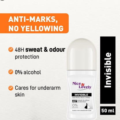 Nice & Lovely Invisible Roll-On-48-hour sweat and odour protection