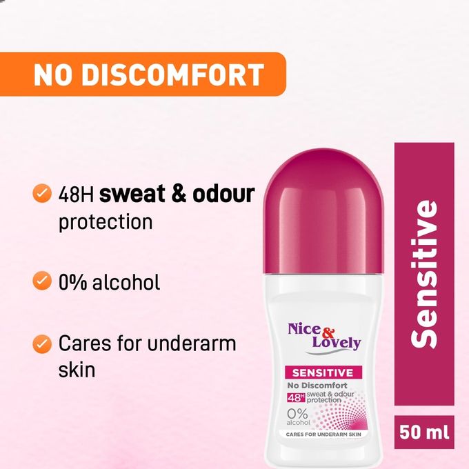 Nice & Lovely Sensitive Roll-On 48-hour sweat and odour protection