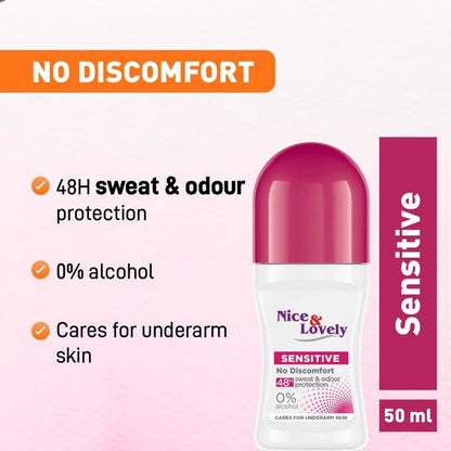 Nice & Lovely Sensitive Roll-On 48-hour sweat and odour protection