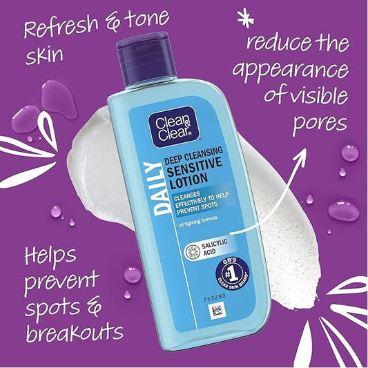 Clean & Clear Deep Cleansing Lotion - Sensitive (200ml)