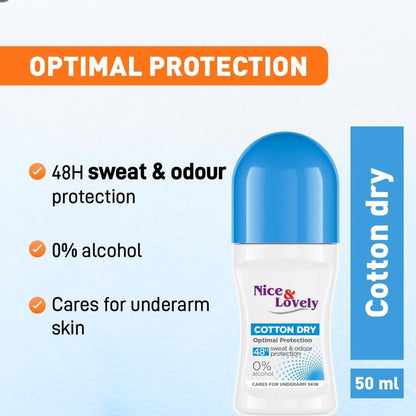 Nice & Lovely Cotton Dry Roll-On