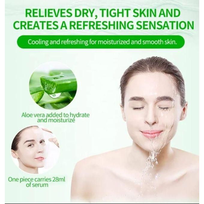 SADOER Hydrating & Moisturizing Aloe Vera Facial Sheet Mask