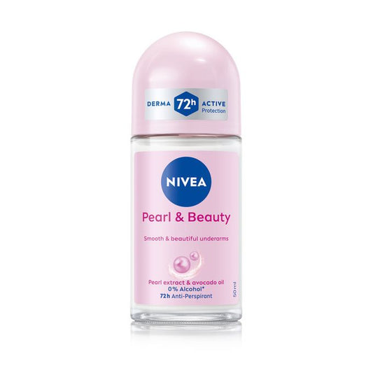 NIVEA Pearl & Beauty Anti-Perspirant Roll-On, 72h – 50ml