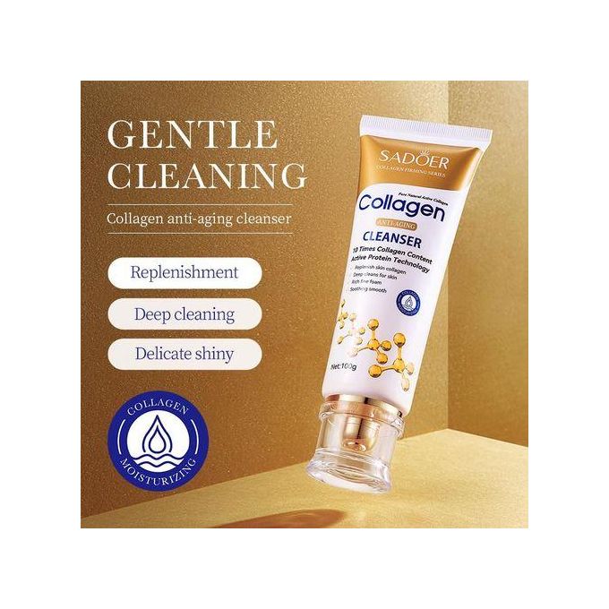 SADOER Collagen Anti‑Aging Face Cleanser – 100 g