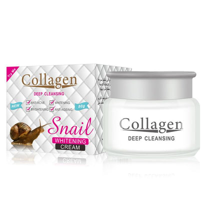 Try Me Collagen Deep Cleansing Snail Whitening Cream 80g