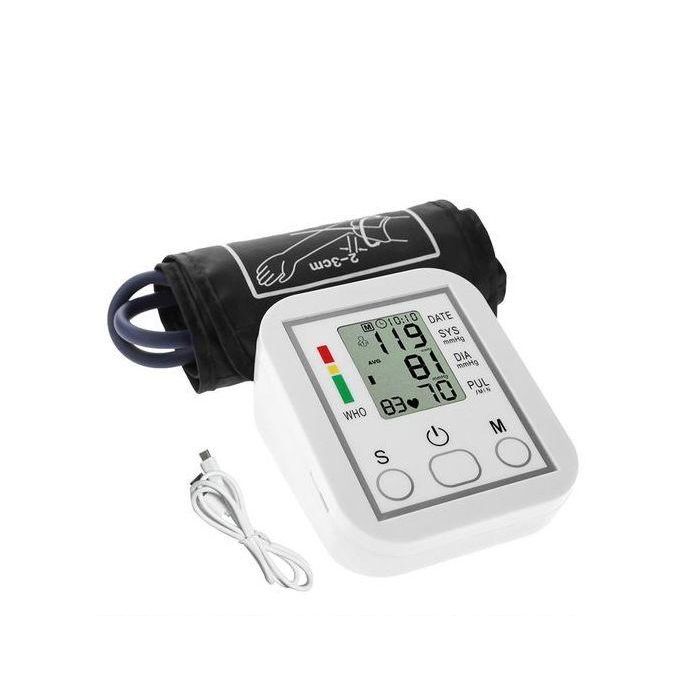 Electronic Digital Arm Blood Pressure Monitor + USB Cable