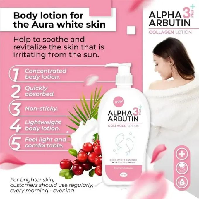 Alpha Arbutin 3 Plus Collagen Body Lotion (500ml)