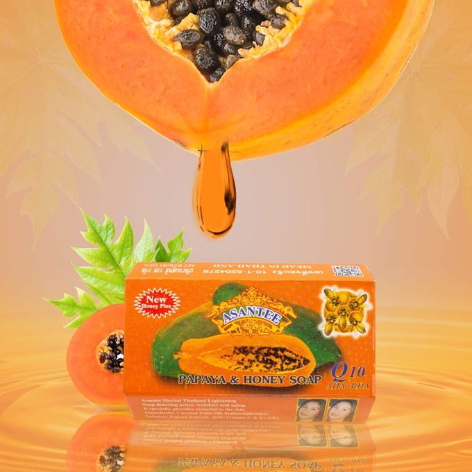 Asantee Papaya and Honey Skin Whitening Anti acne Facial Soap