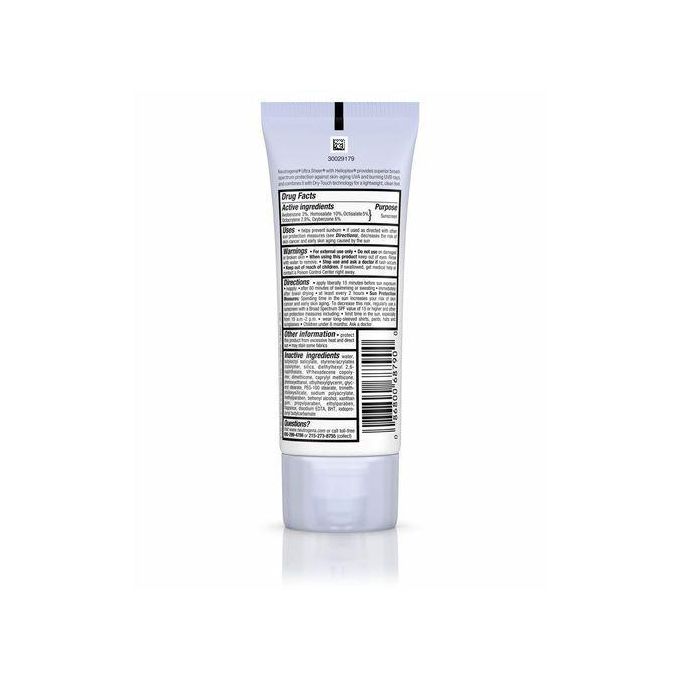 Neutrogena Ultra Sheer Oil-Free Sunscreen SPF 55 Sun Aging Moisture Lotion