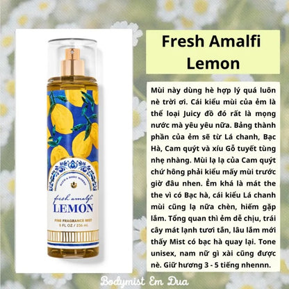 Bath & Body Works Fresh Amalfi Lemon Fine Fragrance Mist
